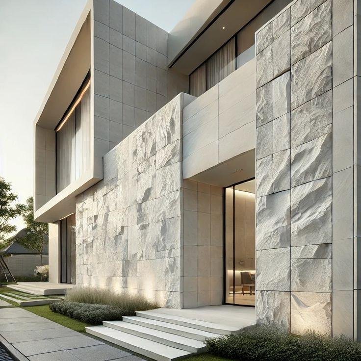 Modern Stone Facades: High-End Minimalist Villa Cladding Riyadh 2026