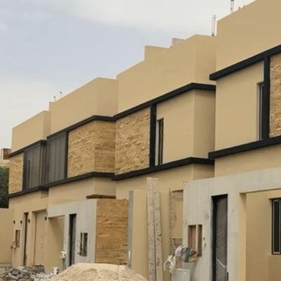 مشروع انتاج الاعمال  حجر اصفر وجه جبل مع تطعيمات حديد مع بروفايل